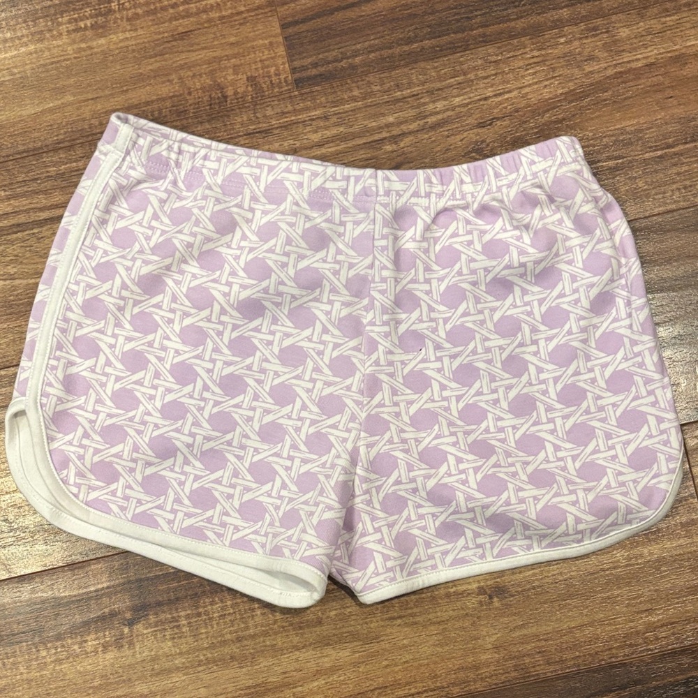 The Beaufort Bonnet Company Purple and White Kids Shorts